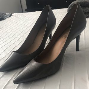 Calvin Klein grey heels